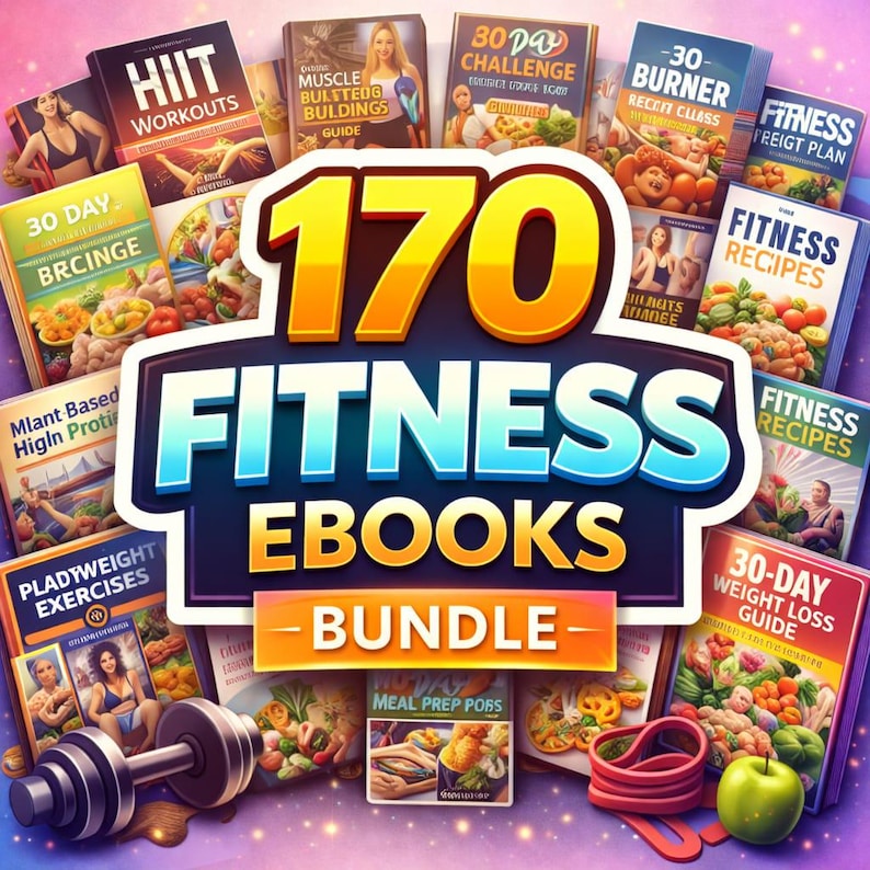 170+ Fitness eBooks Bundle | PLR MRR Resell Rights