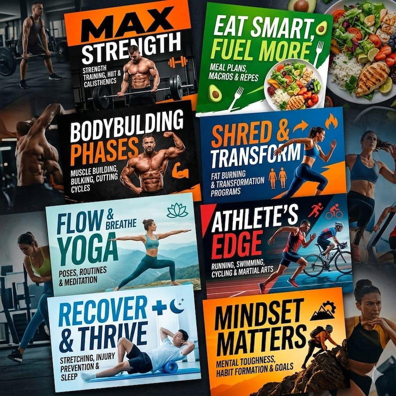 170+ Fitness eBooks Bundle | PLR MRR Resell Rights