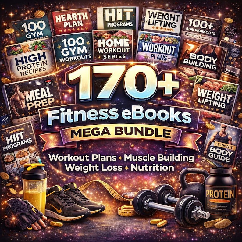 170+ Fitness eBooks Bundle | PLR MRR Resell Rights